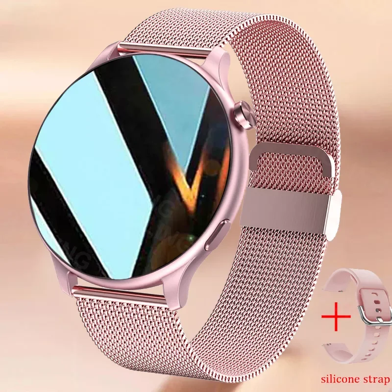 

2022 New Bluetooth Call Women Smart Watch Full Screen Touch Waterproof Smart Bracelet Heart Rate Monitor Ladies Smartwatch+box