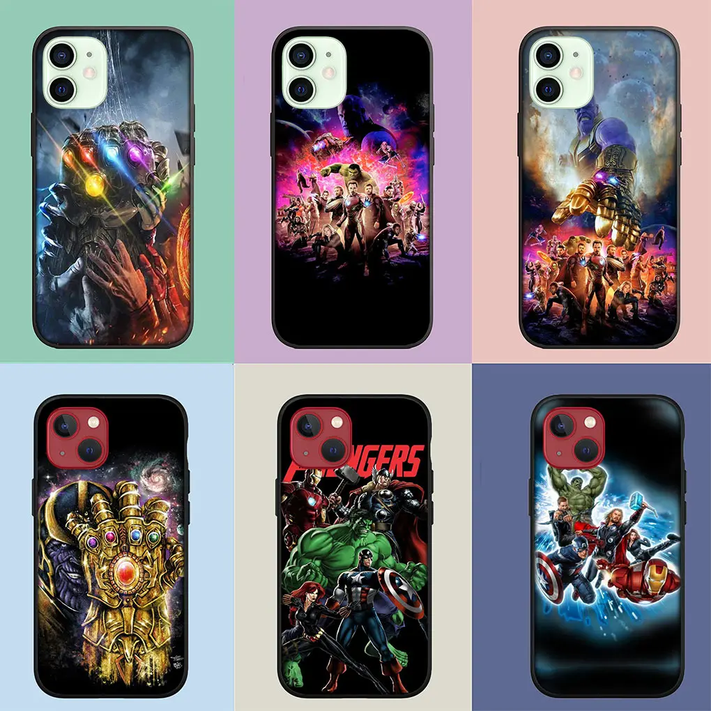 Чехол для Apple iPhone 16 11 Pro XS Max X XR 6s 7 8 6 Plus + SE 2022 чехол телефона A-Avengers M-Marvels S-Spiders I-Iron Man