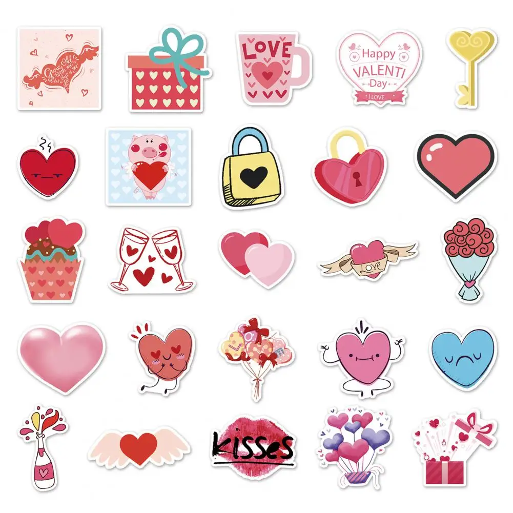 

100Pcs Graffiti Decals Practical Tear Resistant Creative Festivals Accessories DIY Stickers Water Cups Stickers