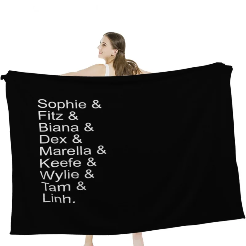 

Keeper of the Lost Cities Cast Throw Blanket Soft Velvet Blanket Travel Bedding Blanket