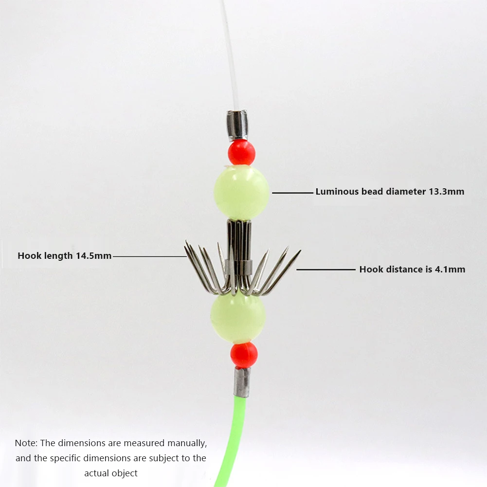 Флуоресцентная приманка-Осьминог для рыбалки