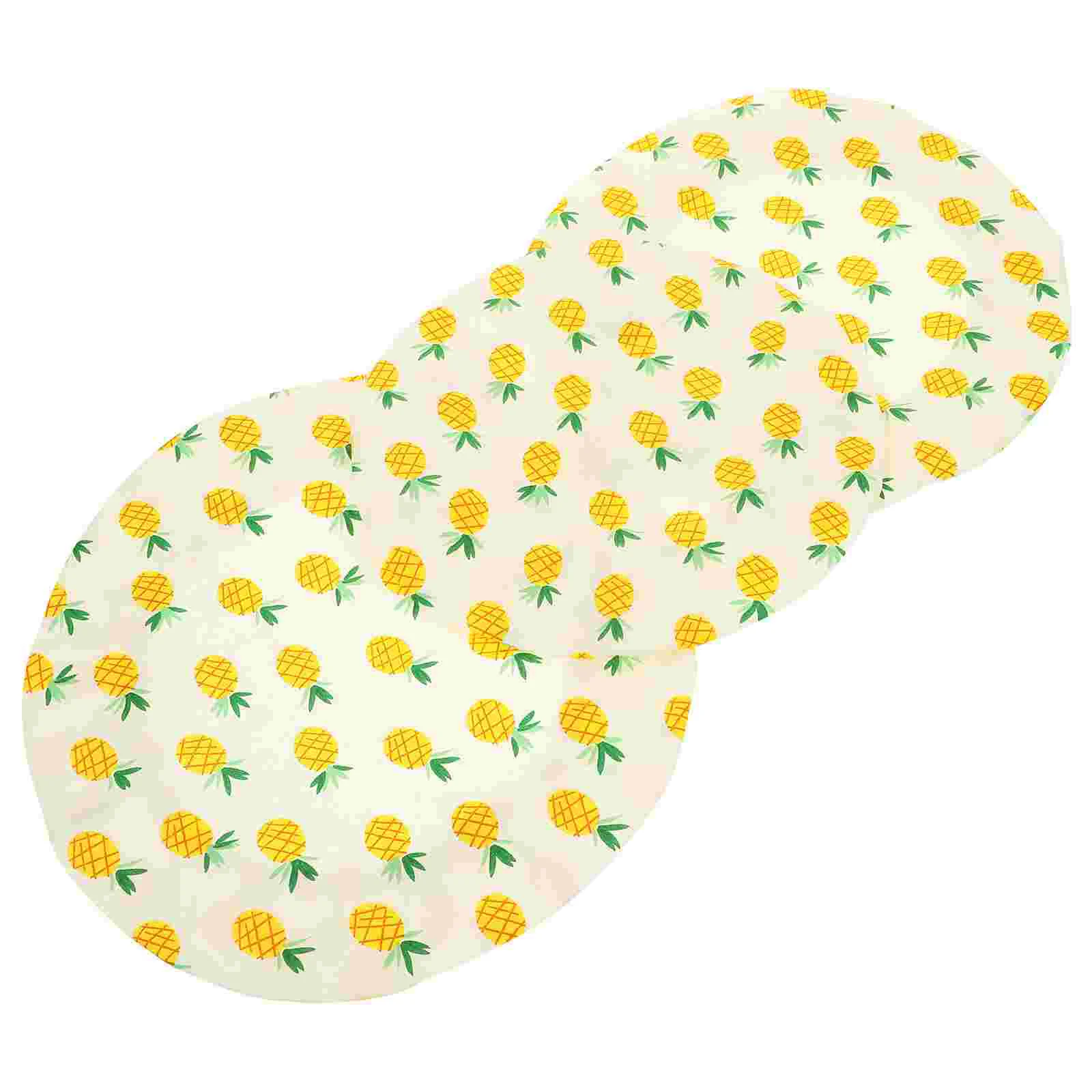 

3 Pcs Food Cloth Fabric Bowl Cover Covers Reusable Elastic Stretch Washable Cotton