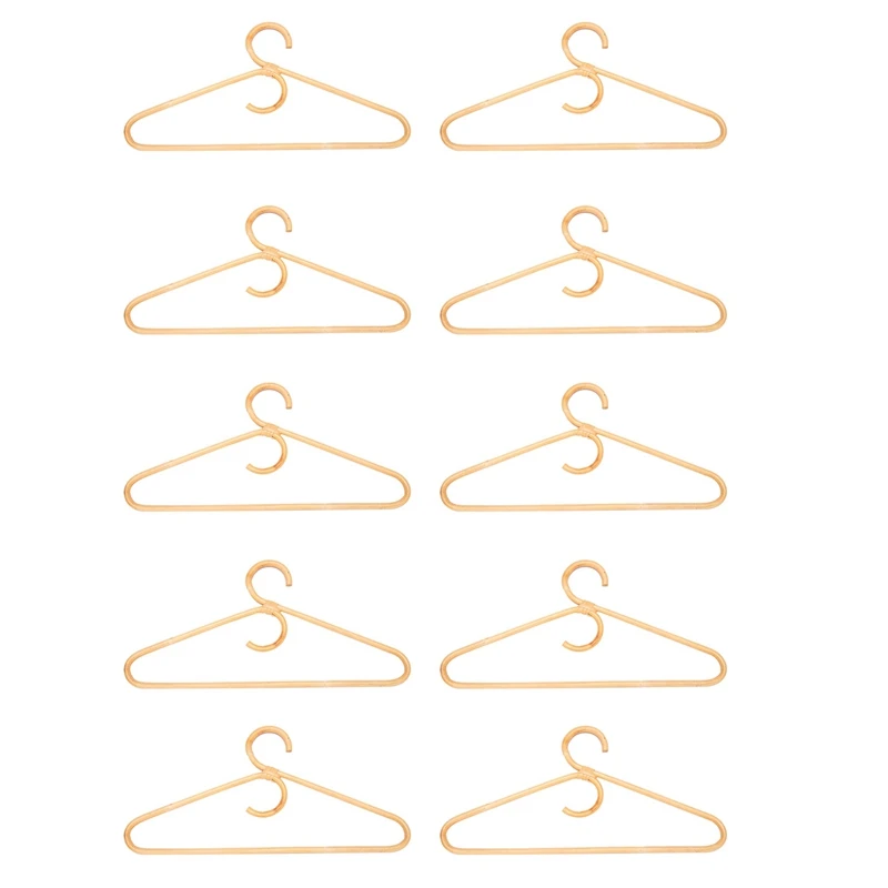 

Rattan Clothes Hanger Style,Garments Organizer,Rack Adult Hanger,Room Decoration Hanger For Your Clothes.10 Pcs
