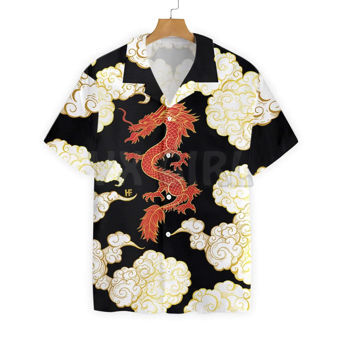 Mighty Dragon Steel Armor Hawaiian Shirt 3D All Over Printed Hawaiian Shirt Men's For Women's Harajuku Casual Shirt Unisex