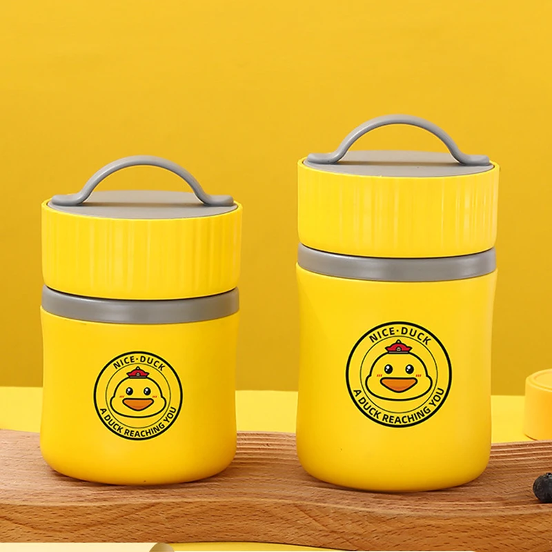 

304 Stainless Steel Breakfast Cup, Sealed Lunch Box Insulated Porridge Cup