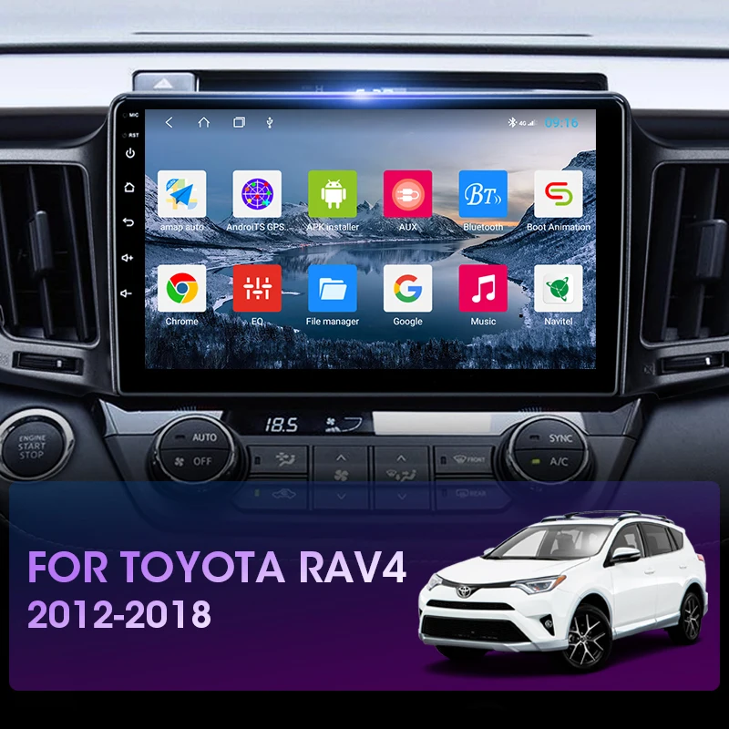 vtopek 10 4g dsp android 10 car radio multimidia video player navigation gps for toyota rav4 4 xa40 5 xa50 2012 2018 head unit free global shipping