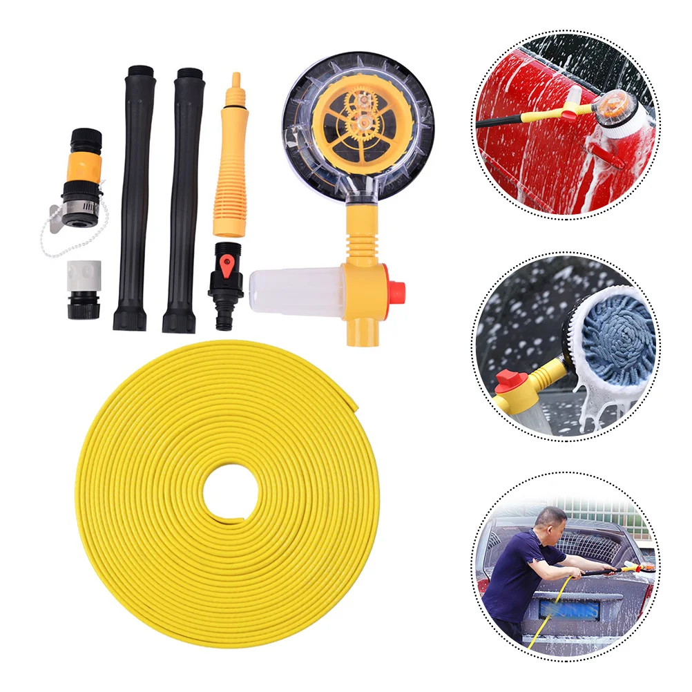 

Long Handle Car Cleaning Brush Kit Automatic Rotating Brush Car Washing Mop