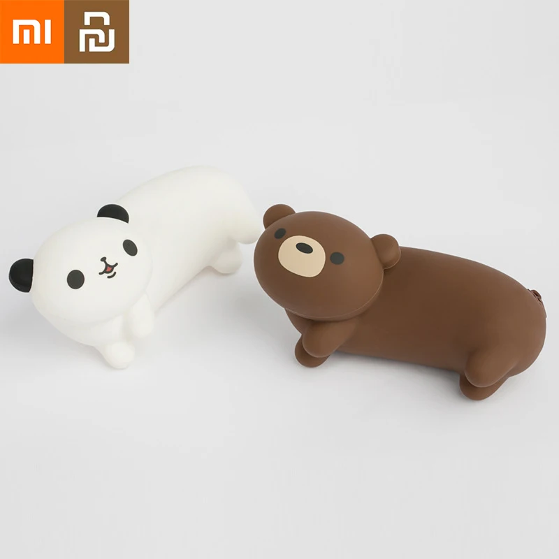 

Милый мультяшный силиконовый чехол Xiaomi для канцелярских принадлежностей, сумка для хранения на молнии, коробка для канцелярских принадлеж...