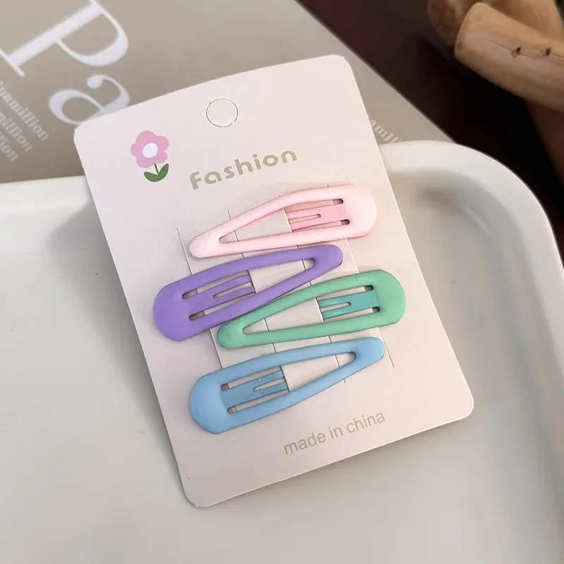 4 шт./лот BB зажимы в форме сердца милые заколки для девочек волос женские модные