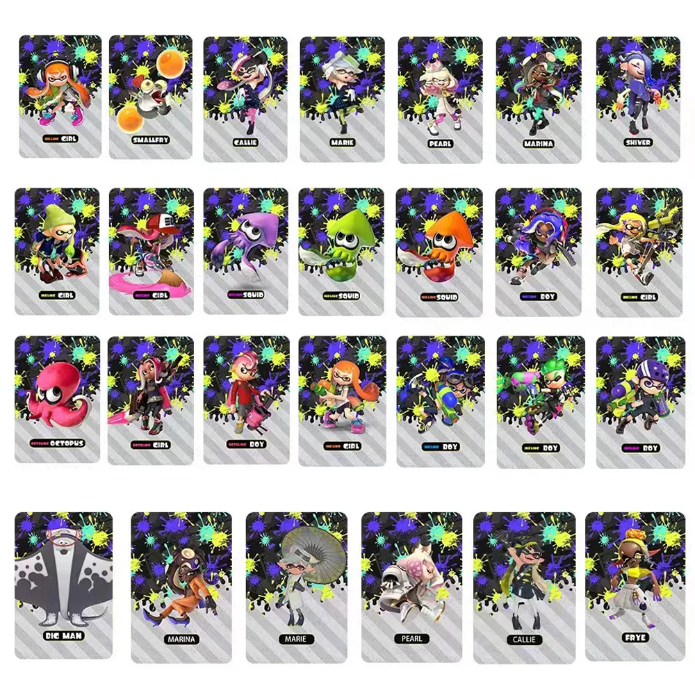

Новая карта Pearl Marina Callie Marie Splatoons 3 карты Splatoons ns переключатель NFC RFID-карта Splatoons 1–3 Связь