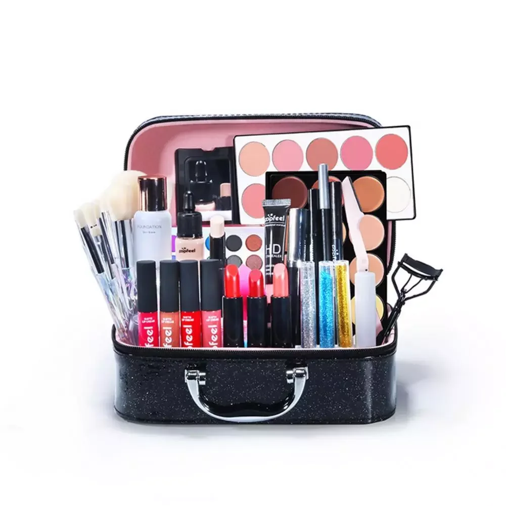 Vibrant Color  Useful Easy Carry Makeup Train Set Daily Supplies Makeup Training Set Smooth Texture   for Female