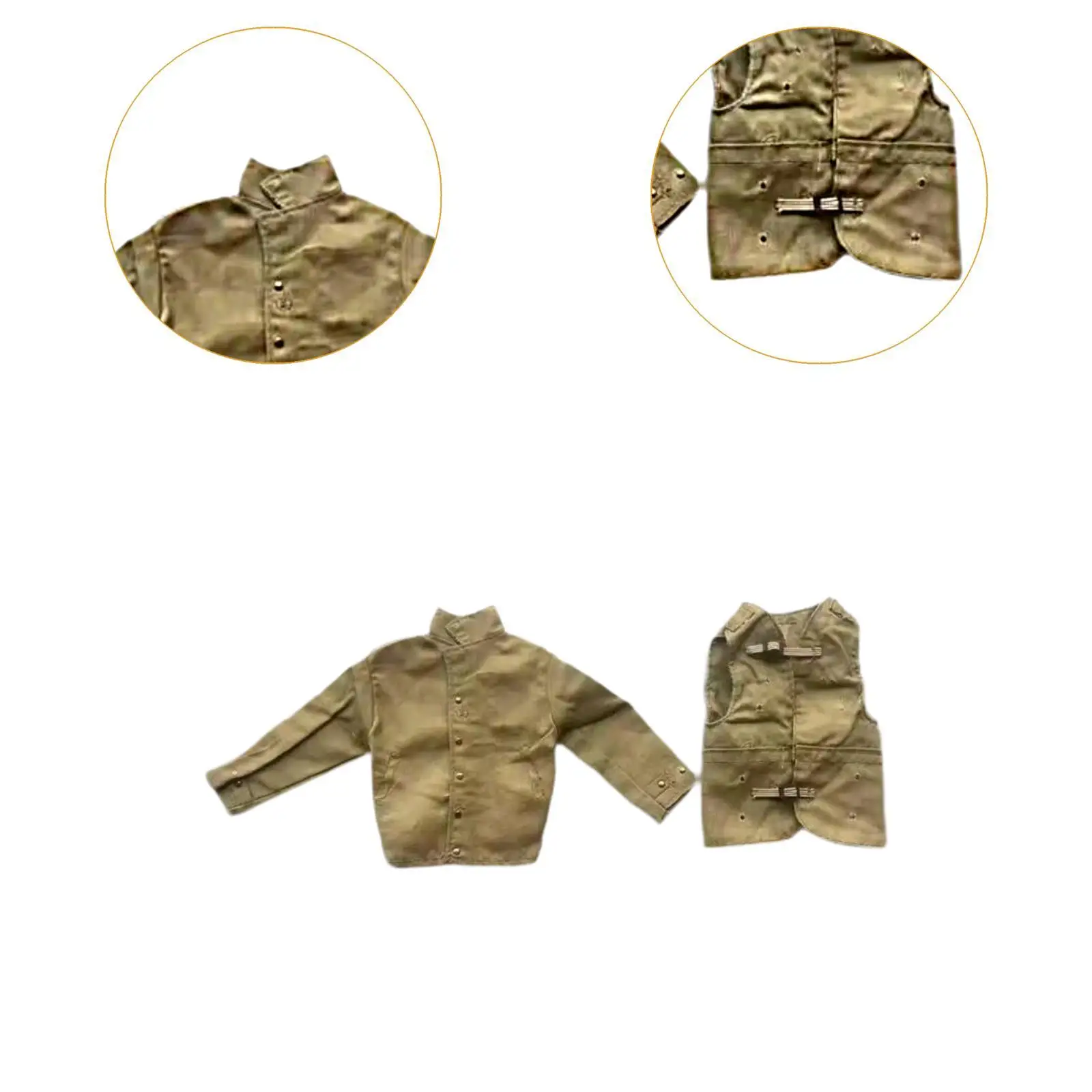 2x1/6 мужская фигурка куртка и жилет миниатюрная одежда кукольная ручной работы