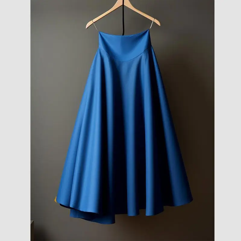 Женская плиссированная юбка А-силуэта с эластичным поясом