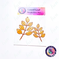 2022 new laurel leaves metal cutting dies for holiday decor scrapbook embossing mold diy paper greeting card coloring decoration