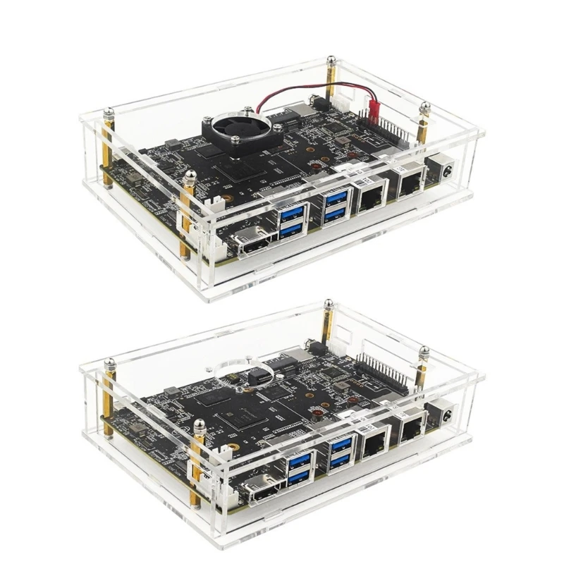 Точный акриловый корпус с активным охлаждающим вентилятором для Banana Прямая