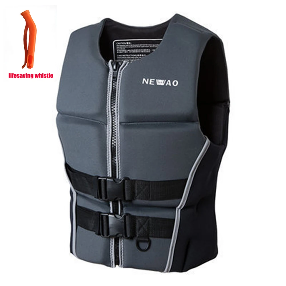 

2022 Adult Life Jacket Neoprene Swimming Big Buoyancy Vest Water Sports Rafting Surf Kayak Fishing Motorboat Safety Life Jacket