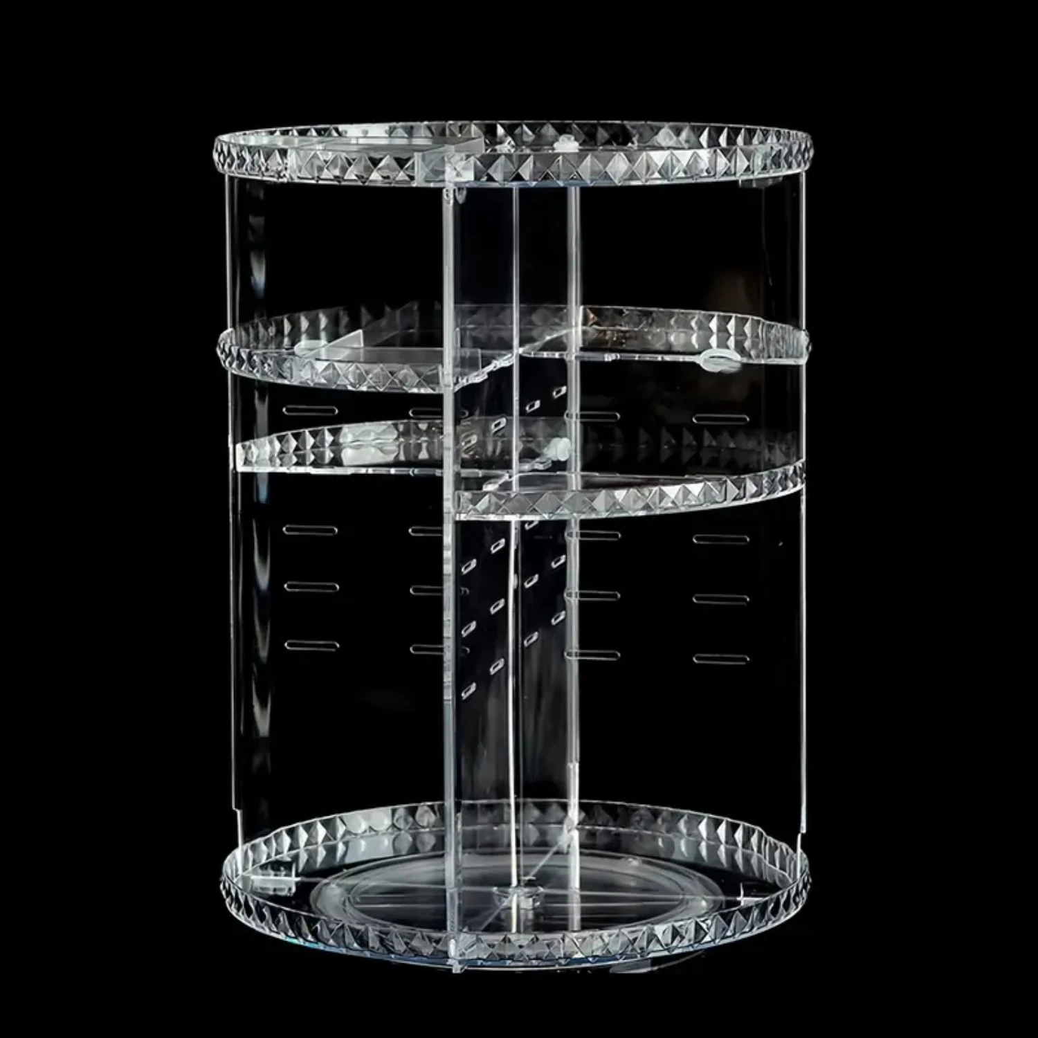 Прочный и стильный акриловый прозрачный косметичка большой емкости с вращением