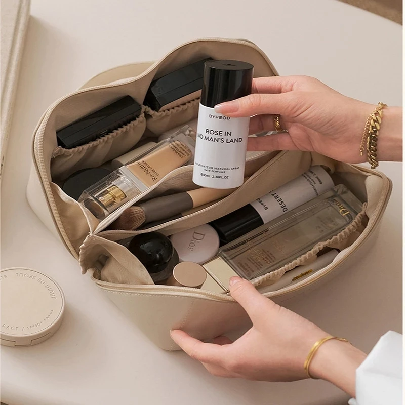 Travel Cosmetic Bag Cosmetic Organizer for Women Portable Large Capacity Toiletry Kit Bathroom Washbag Makeup Brush Organizer
