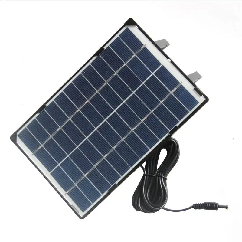 Solar Panel for Camera 6W USB Solar Panel Security Camera Wall Mounted Solar Panel Solar Charger for Camping
