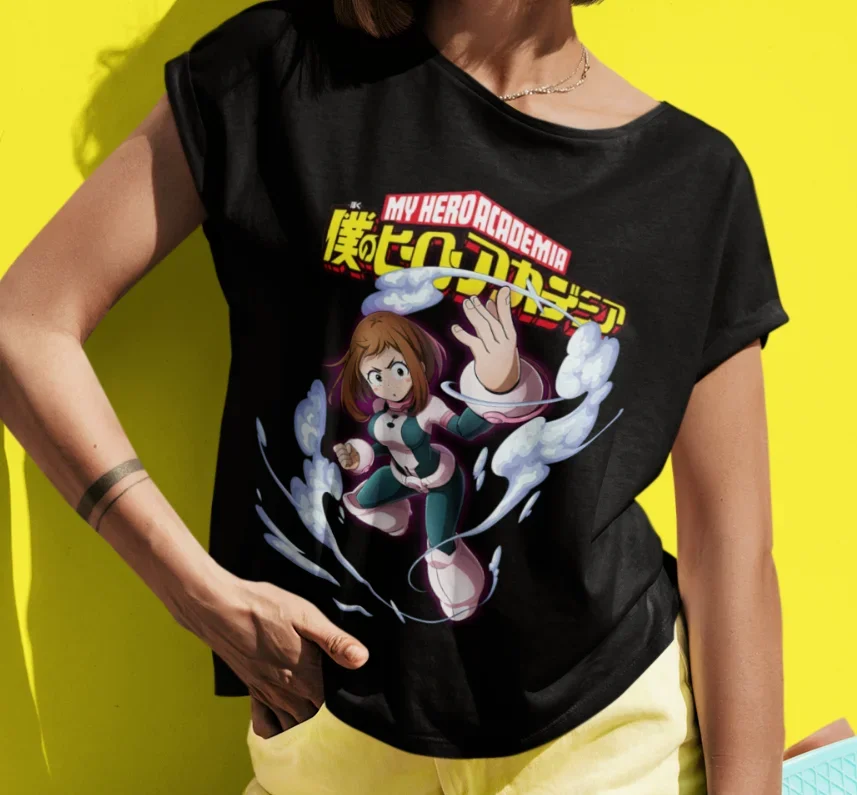 Футболка Ochaco Uraraka футболка Ochako BKNA Boku No Hero академия MHA аниме