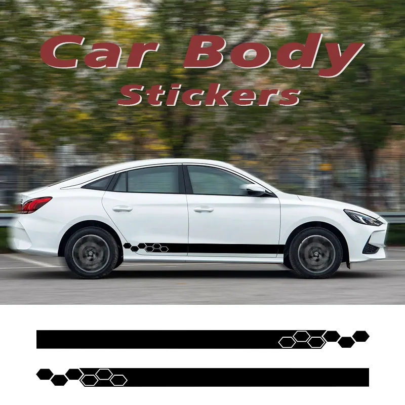 

2 Pieces/Lot 180x10cm Car DIY Both Sides Stickers Race Stripes Camouflage Automobiles Products Wrap Vinyl Film Car Accessories