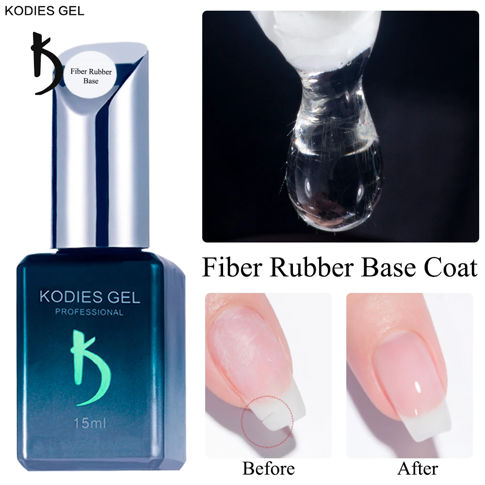 KODIES гель-волокно Базовое покрытие из стекловолокна для ногтей Гель-лак УФ