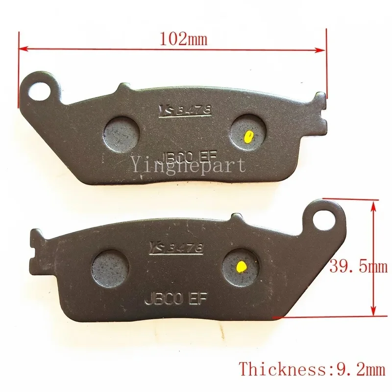 Фото Передние тормозные колодки для мотоцикла HONDA VT750C Shadow ACE 750 1998-2002, VT750C Shadow Aero 2004-2022, VT 750C, VT750 C №3