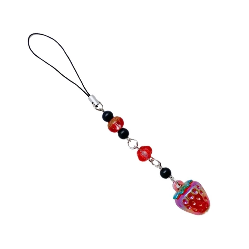 Модный портативный брелок для телефона с бусинами в форме звезды и бантиком