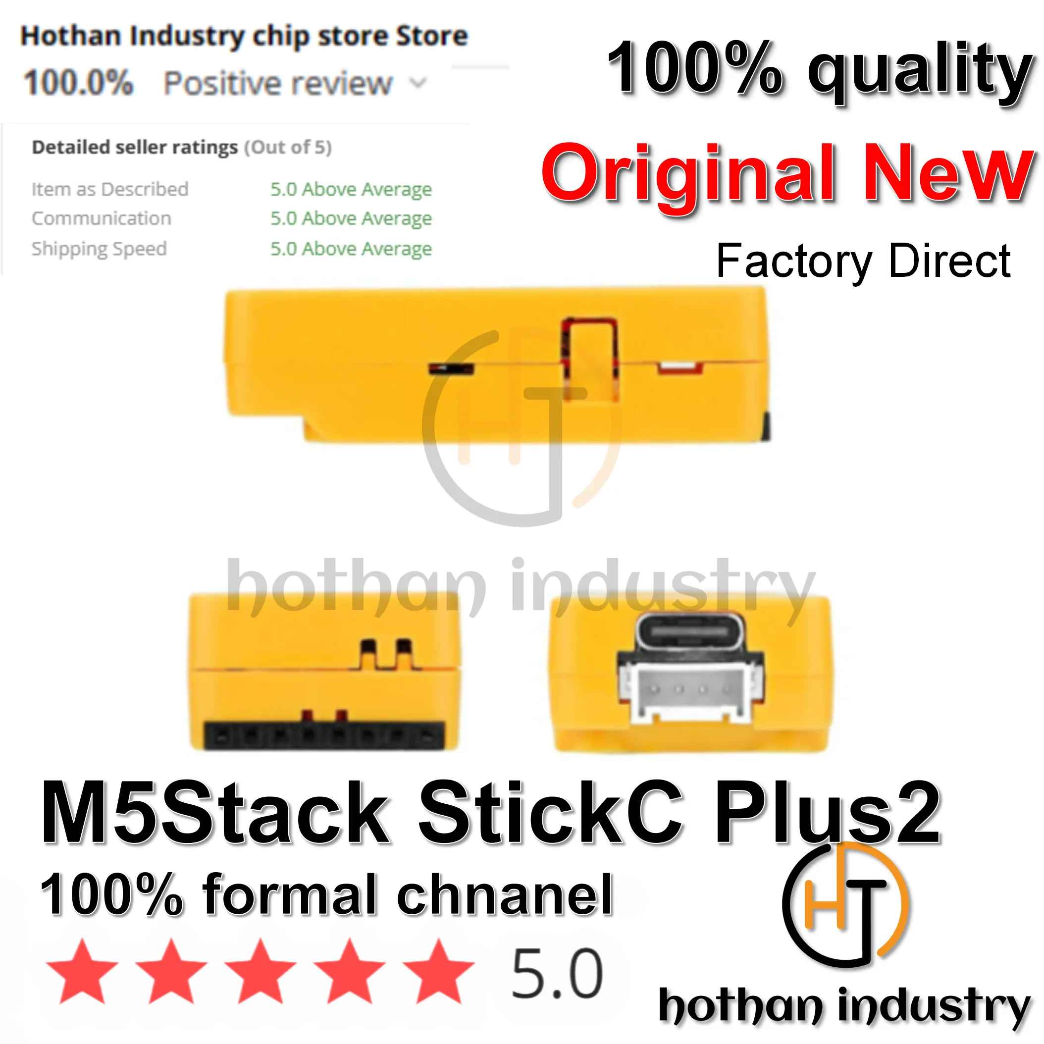 (1 шт.) 100% новый M5Stack StickC PLUS2 официальный комплект мини разработки IoT большой экран