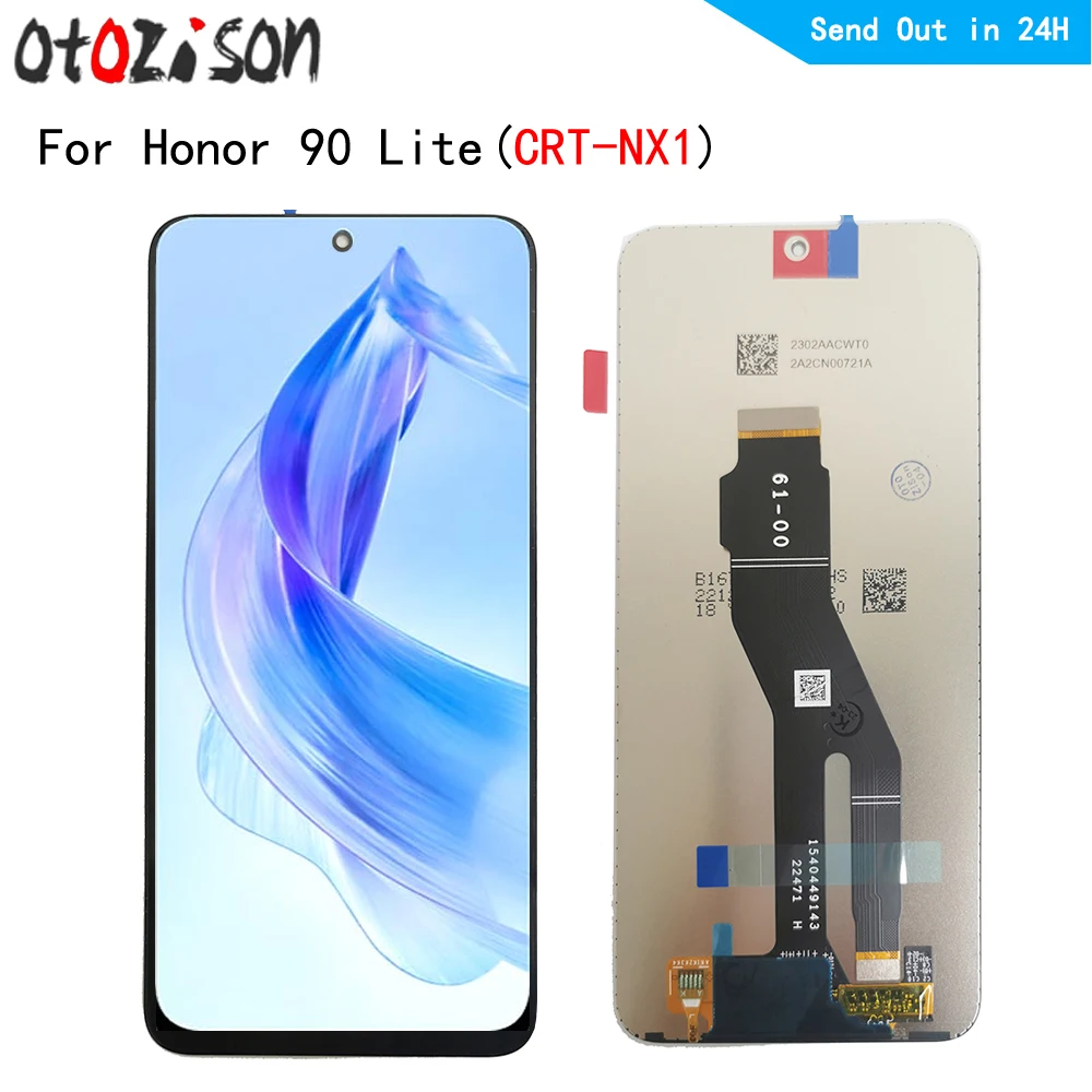 Экран CRT-NX1 6 7 дюйма IPS ЖК-дисплей для Honor 90 Lite дигитайзер сенсорного экрана с рамкой