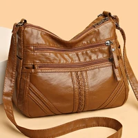 womens vintage soft leather shoulder bags multi layer classic crossbody bag luxury designer handbag and purse 2022 trend sac