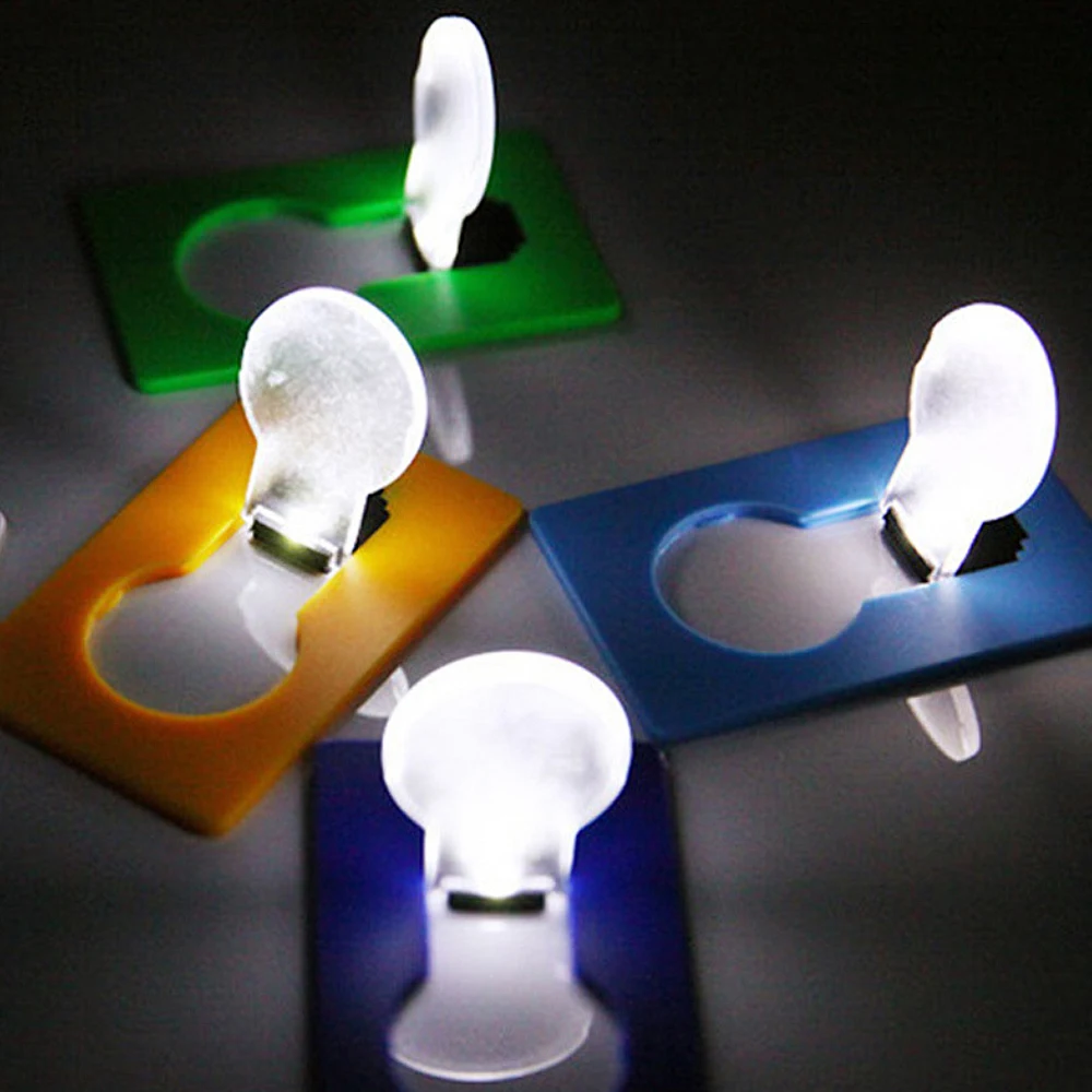 

Mini LED Night Light Bulb Christmas Gift Pocket Card Lamp Mini Portable Versatile Color Bedroom bedside children's room lighting