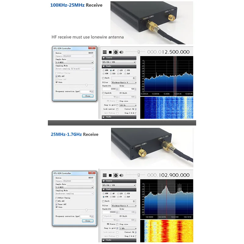 RTL-SDR TCXO RTL SDR R820T2 RTL2832U 1PPM SMA RTLSDR программно определяемое радио (только ключ) |