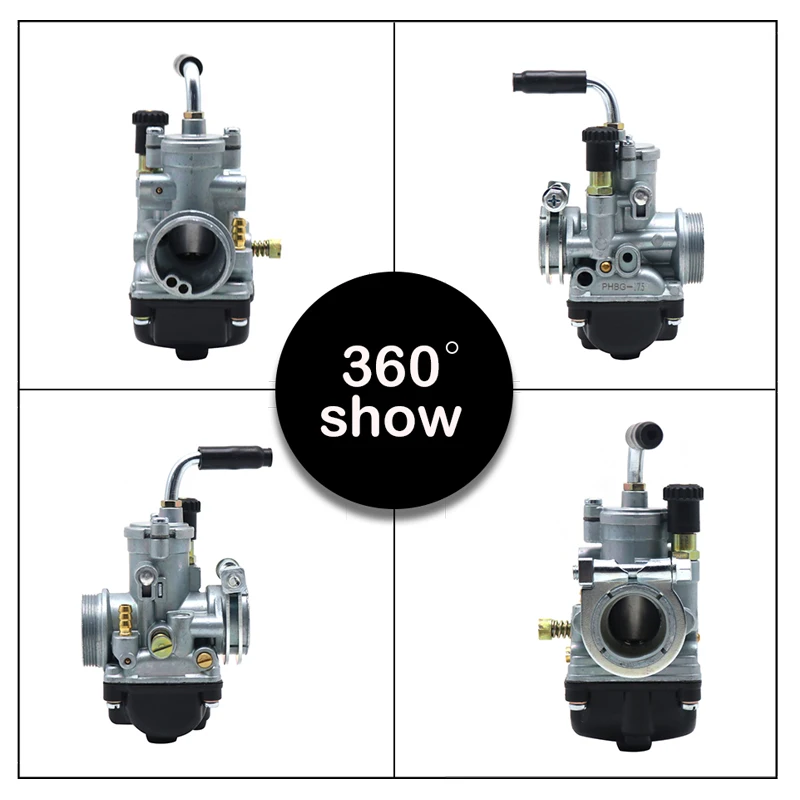

Motorcycle Carburetor Carb Dellorto PHBG 17.5 19.5 21mm AS 4 Stroke 50cc-80cc Engine For Scooter Moped GY6 JOG Racing