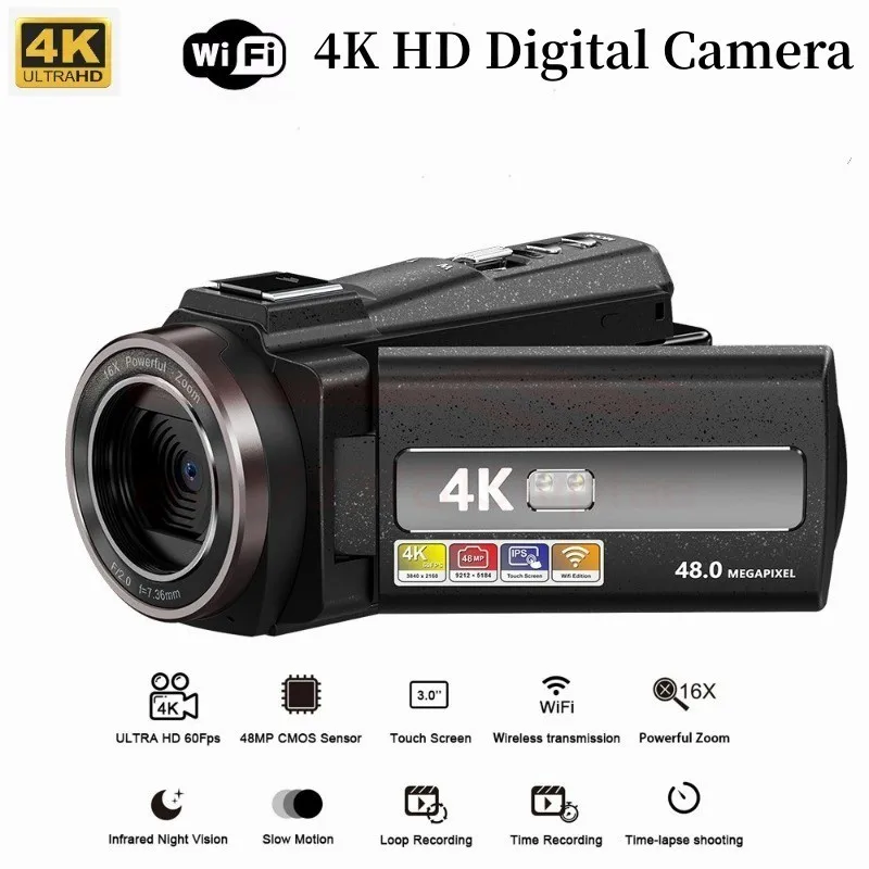 2000mah Battery 270 Degree Rotation Screen Anti-shake Action Camera
