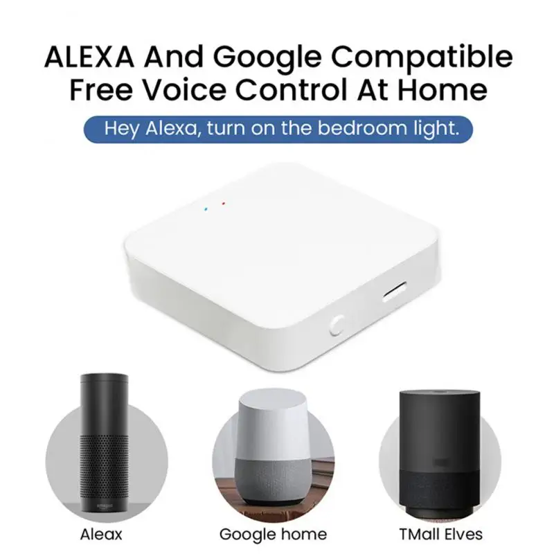 Хаб для умного дома Tuya хаб с поддержкой Wi-Fi Bluetooth Zigbee Gateway несколькими режимами