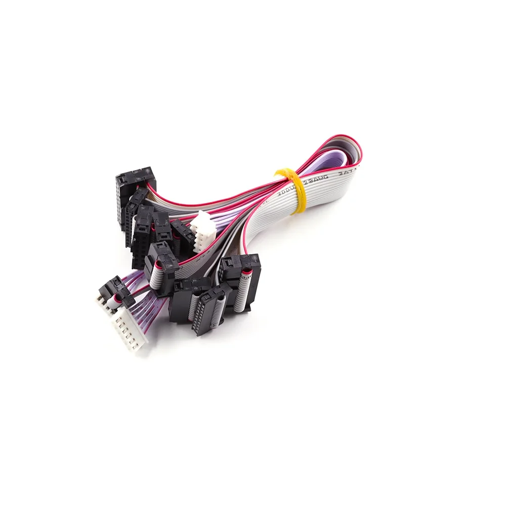 Emulator V8 V11 JTAG Adapter Converter Cables For J-Link Jlink v9 With  4 Pin 6 Pin 10 Pin 20 Pin Grey Flat Ribbon Data Cable