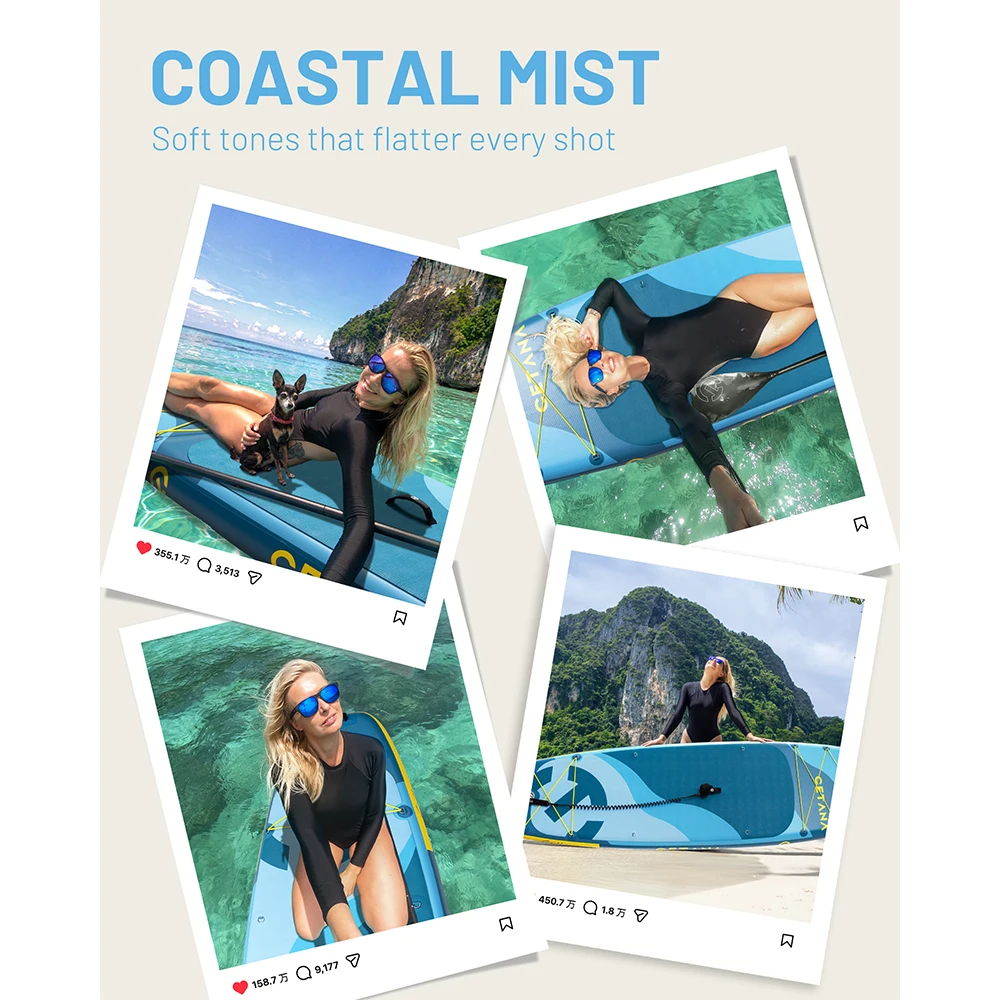Надувная SUP-доска CETANA New Sup Board 11'6x35x6 для взрослых, для стоячего катания, сверхширокая, с аксессуарами, для рыбалки (art.: 3920db708e689) - 3920db708e689