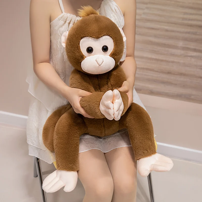 Фото 40/55/80 см Kawaii обезьяна плюшевая игрушка реалистичная плюшевая обезьяна куклы горилла подушка прекрасный подарок на день рождения №3