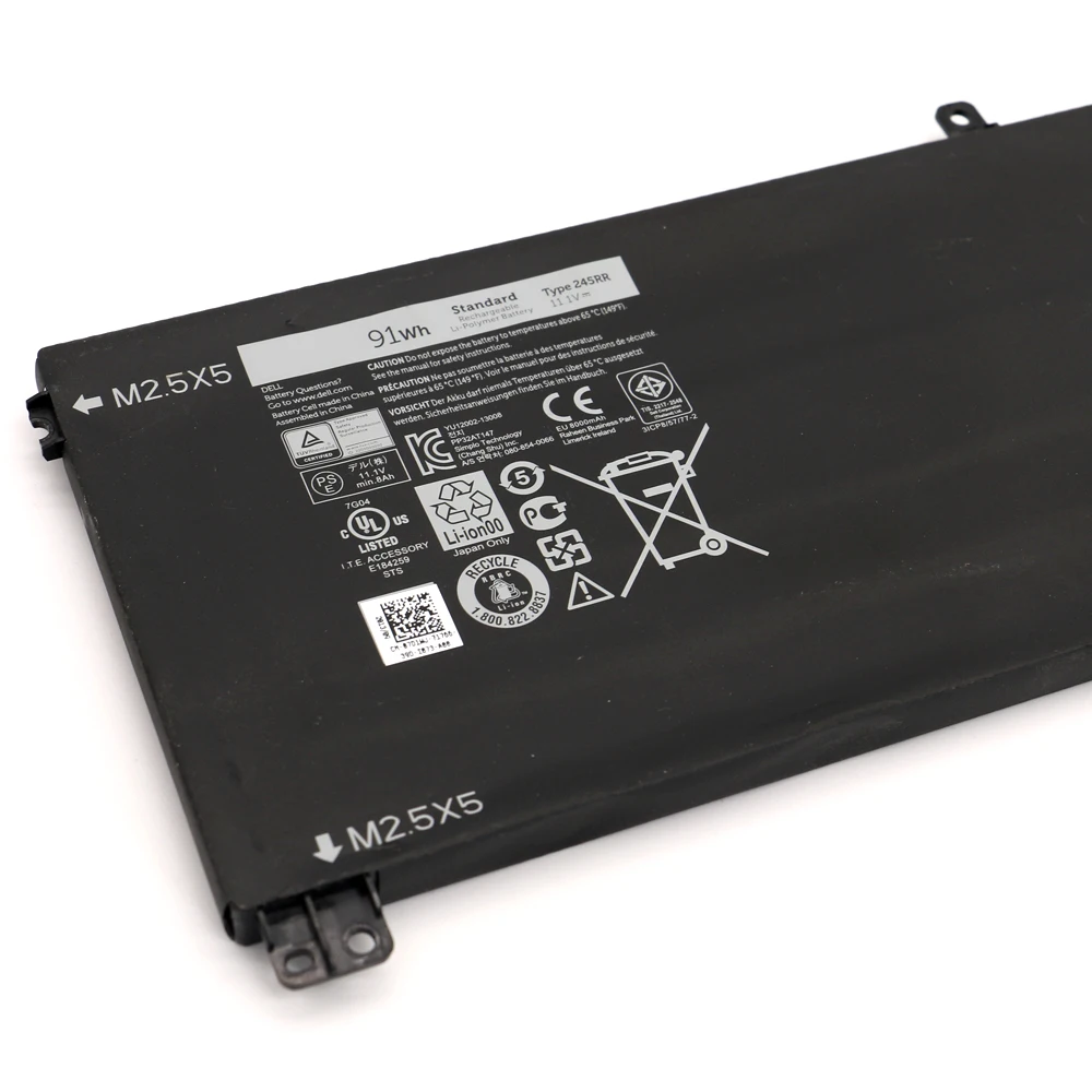 Новый аккумулятор 245RR для ноутбука Dell XPS 15 9530 9535 Precision M3800 Series TOTRM H76MV 7D1WJ 11 1 V 91Wh SHUOZB
