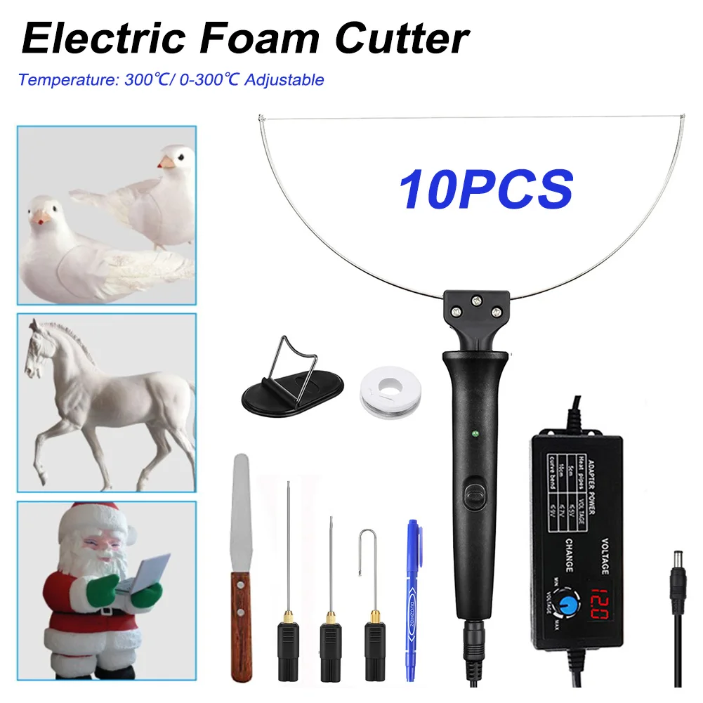 

Hot Wire Cutting Pen Styrofoam Cutter Engraver 4 In 1 Foam Cutter Electric Styrofoam Cutter Set with Digital Voltage Controller