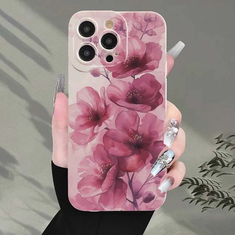Для Xiaomi Poco F7 F6 F5 Pro 5G Чехол Яркий цветочный узор Силиконовый чехол для телефона Poco X7 X6 X5 X3 M6 Pro Мягкий ТПУ Funda (art.: 3920cf61d291f) - 3920cf61d291f