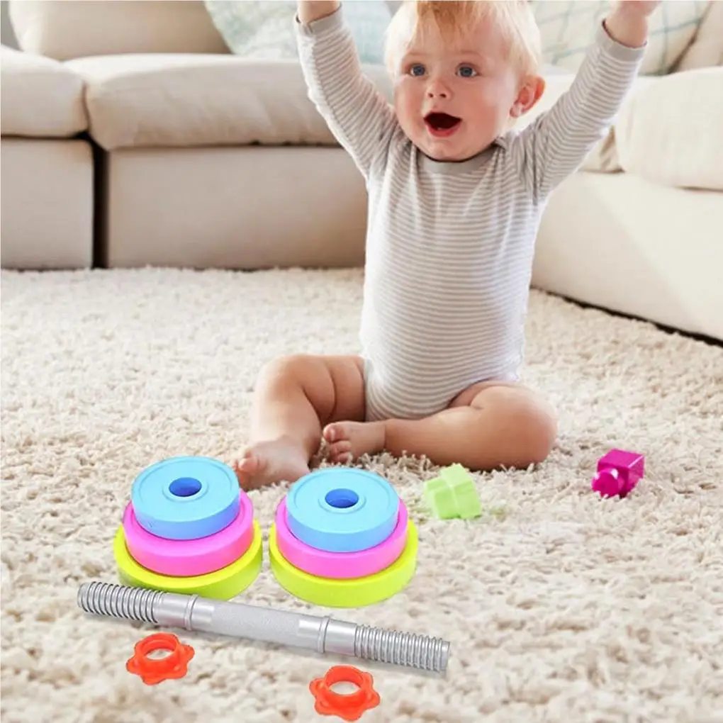 

Barbell Toy Children Pretend Education Supplies Teaching Tool Exercise Prop