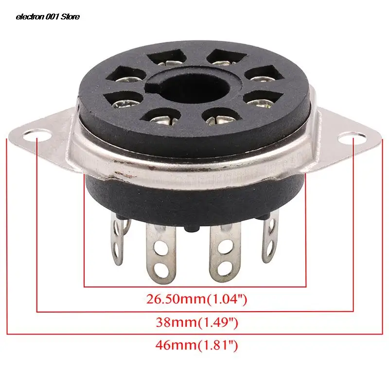 Основание для вакуумной трубки S8WPF 8-контактное из Bakelite CV181 5881 6SN7 KT88 EL34 6550 6SL7 KT66 6CA7