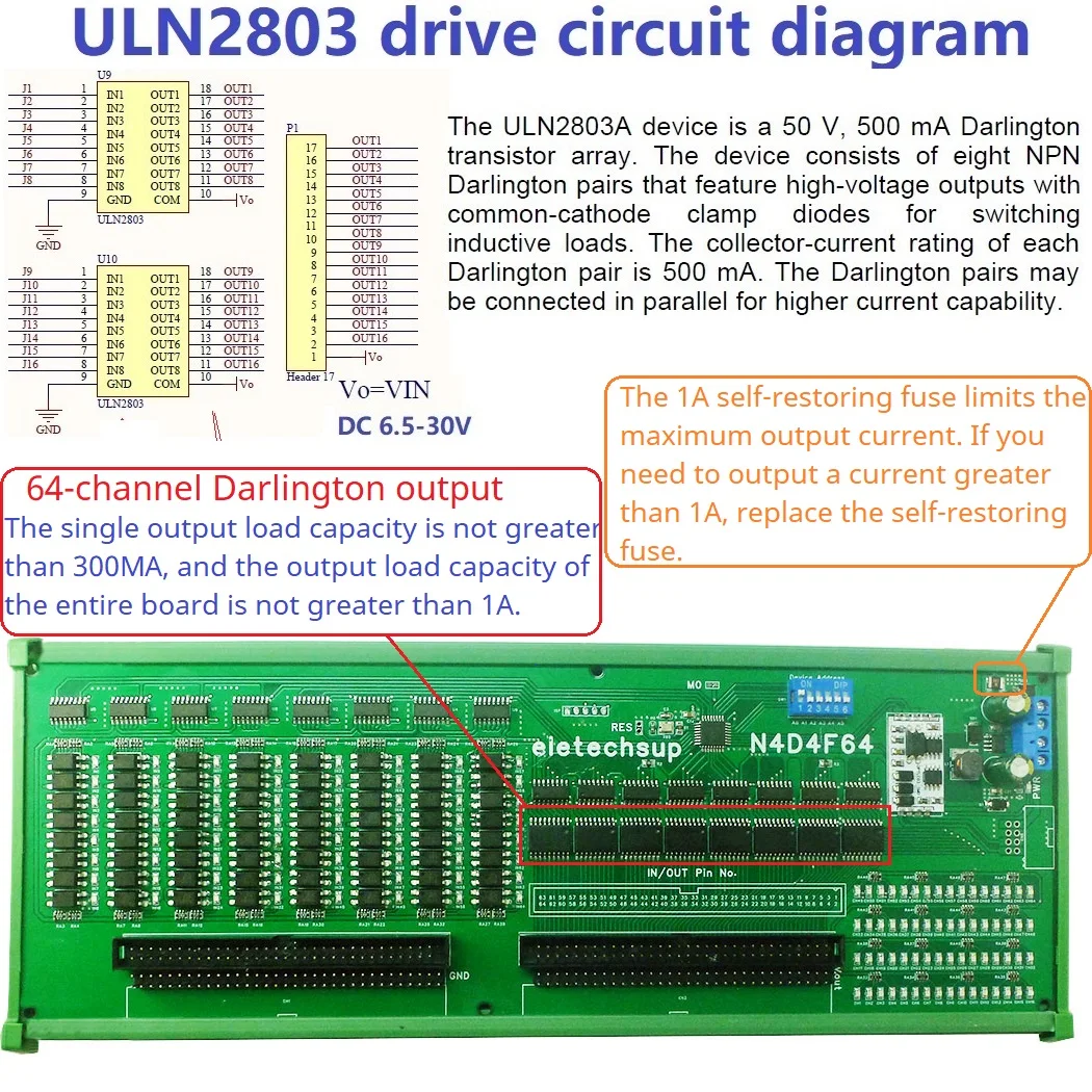 Многофункциональный модуль Modbus DI-DO постоянного тока 7-27 В 64 канала изолирующий