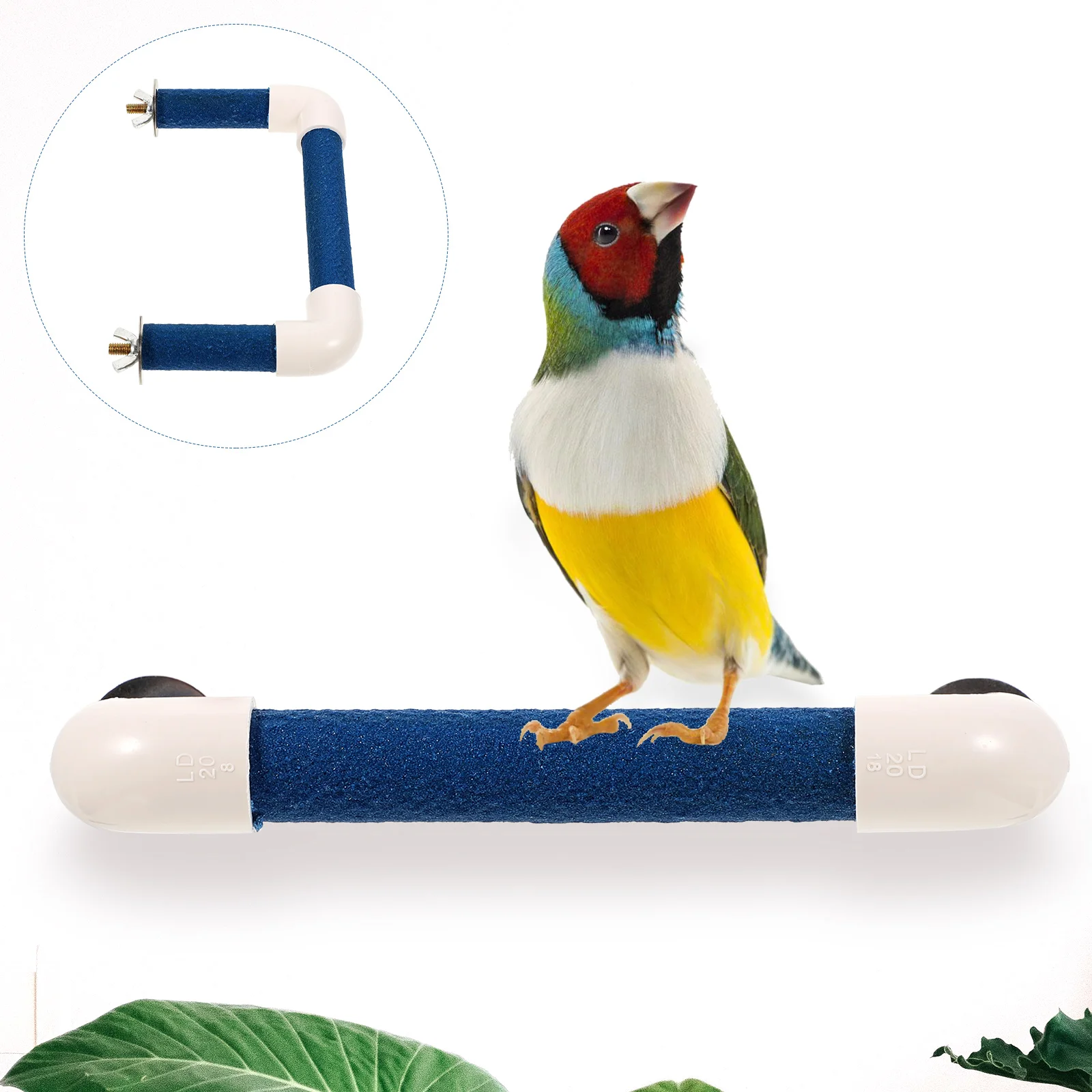 

Parakeet U-shaped Parrot Perch Bird Stands Parrots Toy Cage Sturdy Shower Perches Pvc