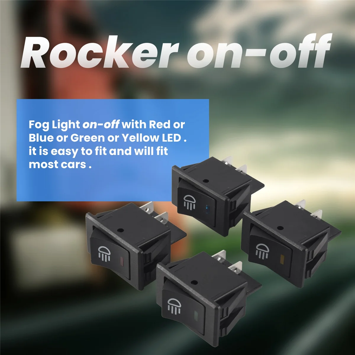 4x12V 35A Автомобиль Грузовик Лодка Противотуманные фары Кулисный переключатель