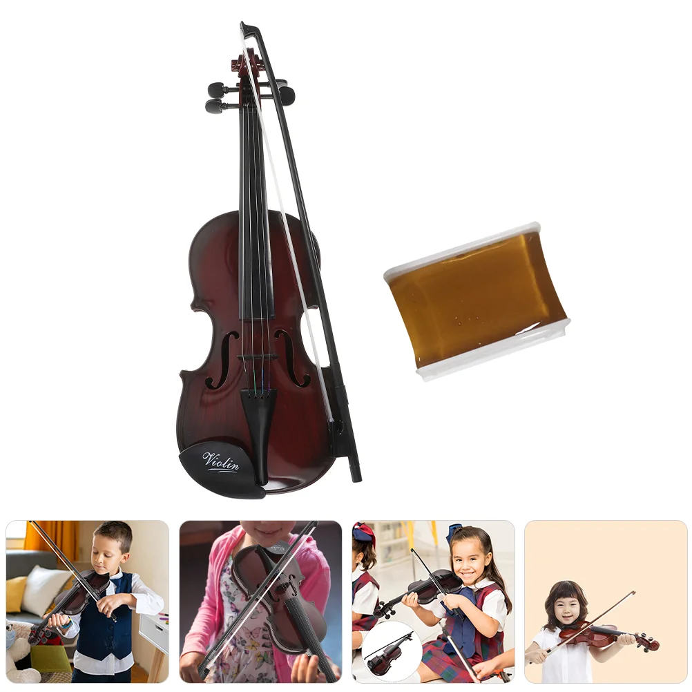 

1 Set of Musical Instrument Toy Violin Adornment Realistic Violin Ornament Photo Prop Decor
