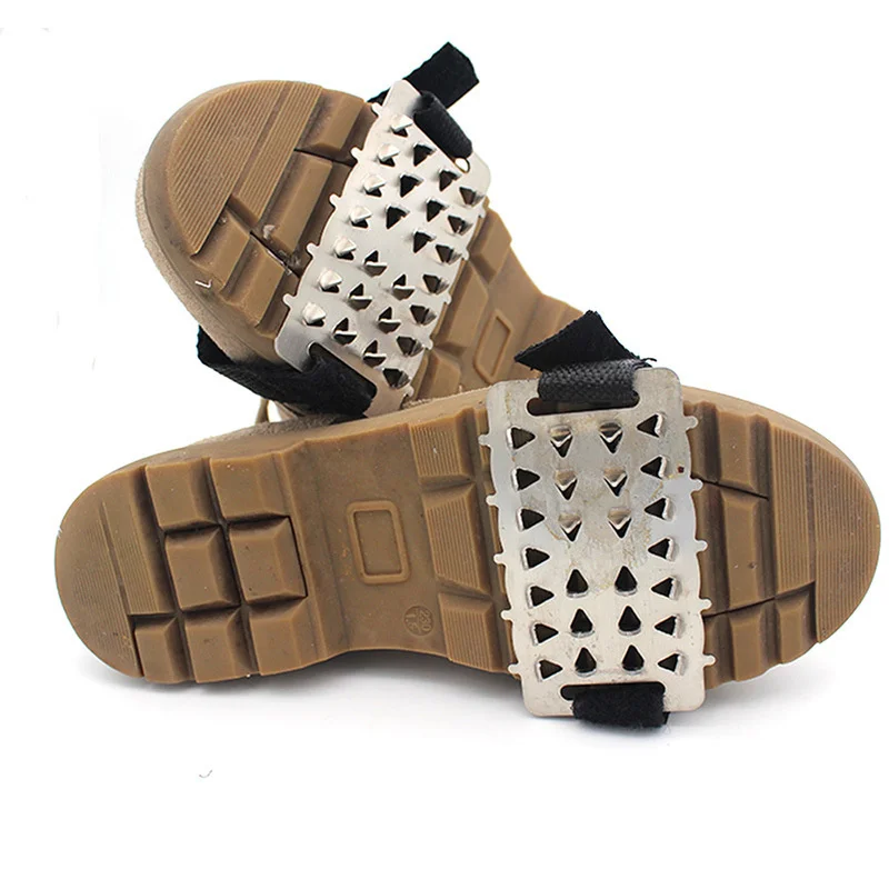 

Snow Non-slip Shoe Cover Stainless Steel Ice Climbing Spikes Portable 10/26 Teeth Cover Ice Gripper Cleats Slip Accessories