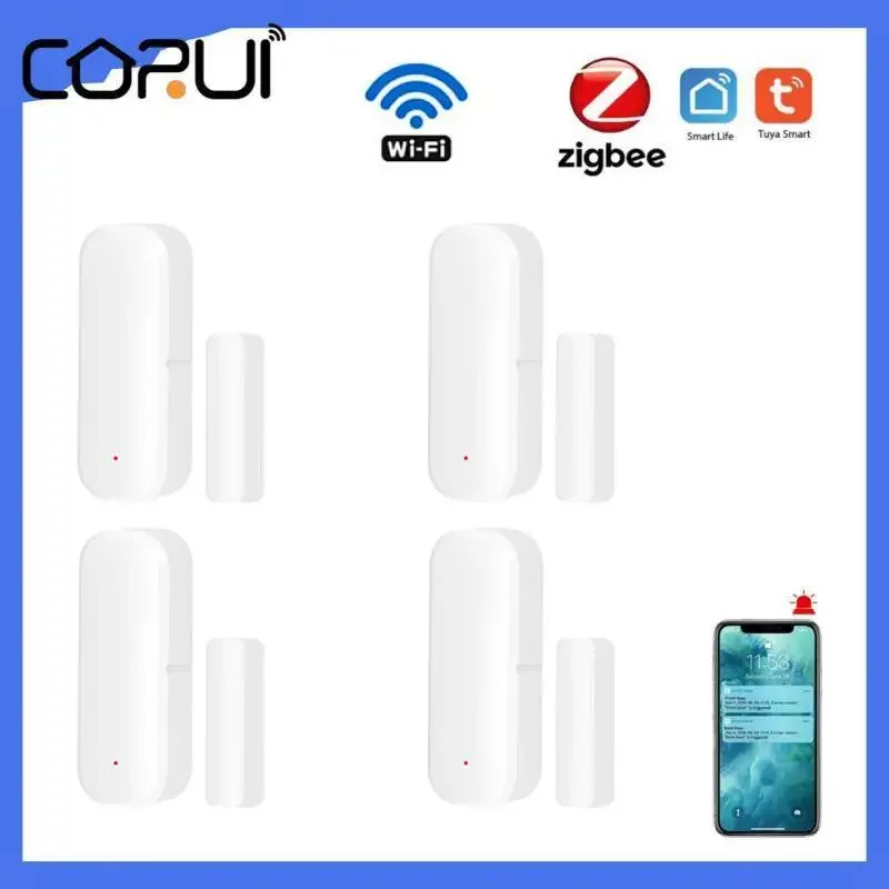 

NEW2023 Wifi / Zigbee Door Window Sensor Smart Door Open Closed Detectors Smart Life APP Work With Alexa Home Gateway